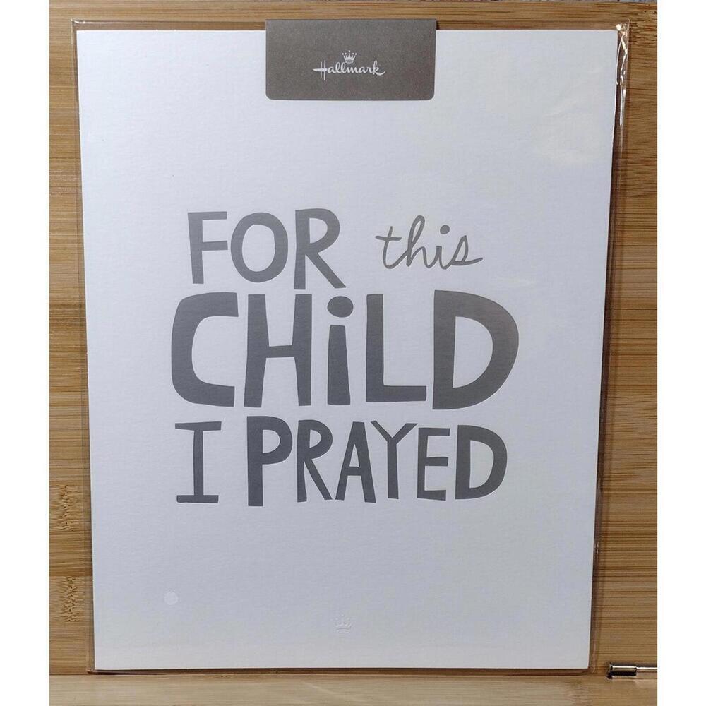 Hallmark Inspirational Wall Art Print - 'For This Child I‎ Prayed'